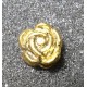 Componenti per bigiotteria, rosa dorata in argento tibetano