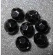 Perlina in plastica sfaccettata 8mm colore nero