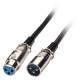 Cable Male to FemaleXLR-Kabel  Stecker  Kupplung 1,5M 6052