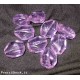 Pepita a goccia sfaccettata viola 17x13x8mm