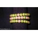 Bracciale 3 fili verde beige