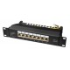 Patch Panel 8 Porte STP Cat6 - Nero 20893