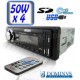 	 AUTORADIO STEREO 4X50W LCD LETTORE MP3 USB SD MMC 8GB RADI