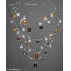 PARURE mezzo cristallo AMBRA/MARRONE...