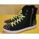 Sneaker donna con borchie e lacci flu ultima moda taglia 37