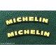 2 Adesivi MICHELIN - Sticker Originale Vintage - Cm. 14 X 2