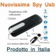 PENDRIVE SPIA NASCOSTA PEN DRIVE USB SPY MICROCAMERA CIMICE 