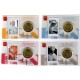 Vaticano 2015 papa francesco 4 x 50 cent stamp eurocoincard 