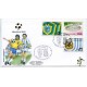 023> ITALIA 90 FDC BRASILE - ARGENTINA Torino Ottavi 