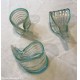 RICAMBIO LAMPADARIO MURANO 3 Pezzi Foglia Ricciolo 