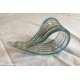 RICAMBIO LAMPADARIO MURANO Vintage Foglia Ricciolo Grande