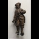 VECCHIA STATUETTA IN PELTRO DORATO - NOBILE FRANCESE