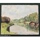 Quadro Dipinto Olio Cartoncino - Paesaggio - Firmato