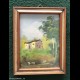 QUADRETTO CORNICE DIPINTO OLIO - Paesaggio firmato