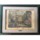 QUADRO CORNICE LEGNO RIPRODUZIONE DIPINTO A. E. STEGMANN