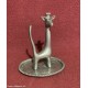 GIRAFFA PORTA ANELLI VINTAGE IN METALLO PLACCATO ARGENTO