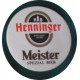 Adesivo Vintage - HENNINGER - Birra - Diametro 7 Cm.