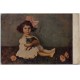 Jeps - cartolina ANIMALI - Bambina con micetto anni 20 VG