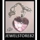 CUORE SWAROVSKI 2,8 cm MARCATO con catena argento 925