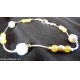 Bracciale cobra giallo e bianco