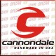 CANNONDALE cm.20 2 colori Tuning ciclismo stickers