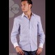 ROEL Camicia UOMO Maniche Lunghe, Modello Slim, Taglia 42