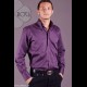 ROEL Camicia UOMO Maniche Lunghe Classico, Viola Taglia 45