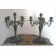 COPIA CANDELABRI IN ANTIMONIO ANNI 70