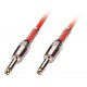 Cavo AUDIO mono 2 x 6,3mm rosso,0,5m DIRITTO JACK CABLE 6010