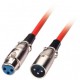 Cavo audio da XLR maschio a XLR femmina 6 m rosso 6046