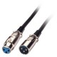 Cavo audio da XLR maschio a XLR femmina 3 m nero 6053