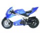 Minimoto raff.aria MK6 2010, 50cc, BLU/BIANCA