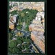 Cartolina - GENOVA - Piazza Corvetto vista dall'aereo